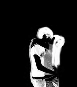 Gif animé amour calin coeurs